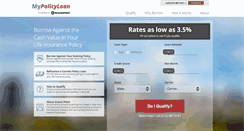 Desktop Screenshot of mypolicyloan.com